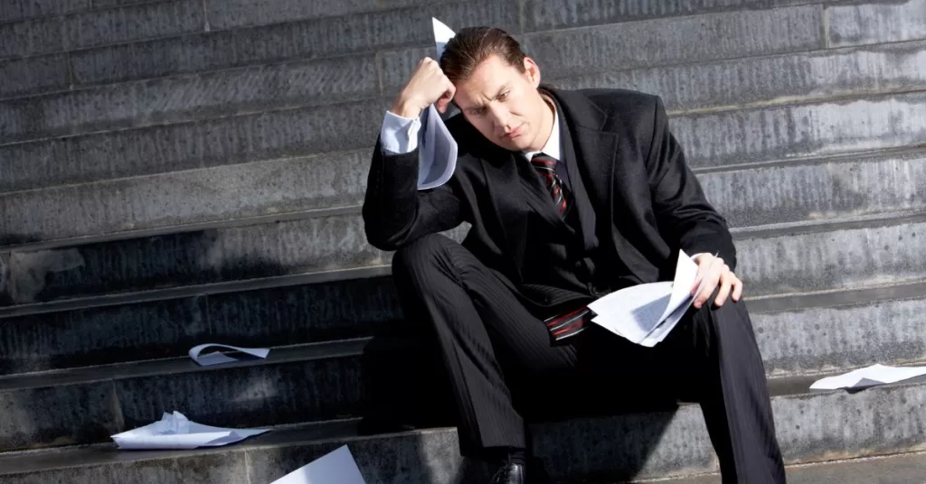 Man reflecting on his bad choice