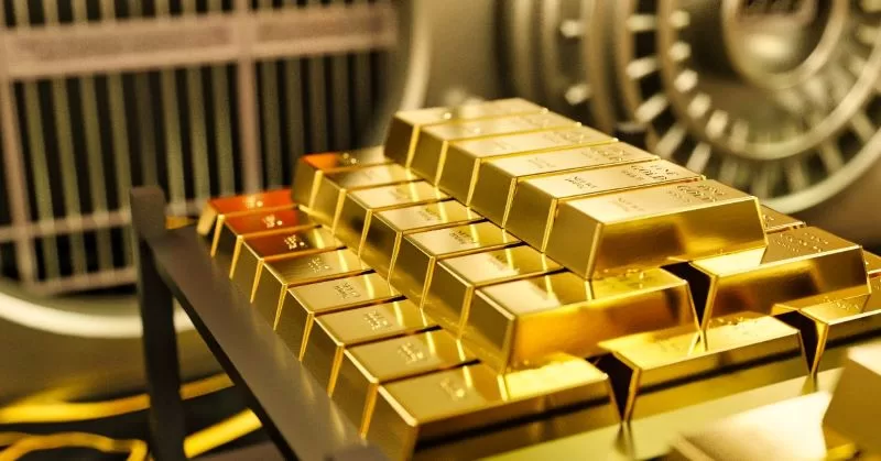 Bars of gold bullion