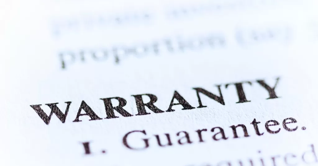 Warranty and guarantee