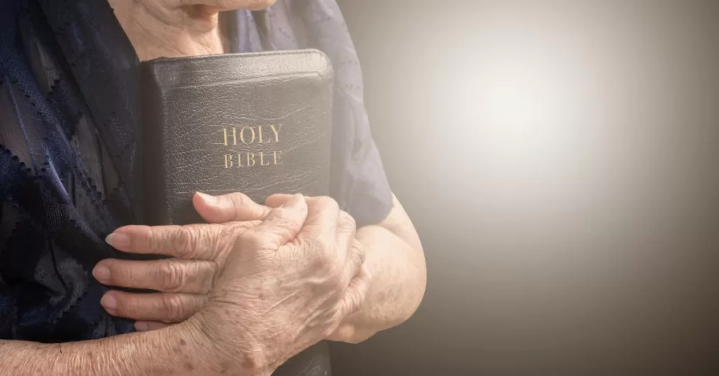 Holding Bible