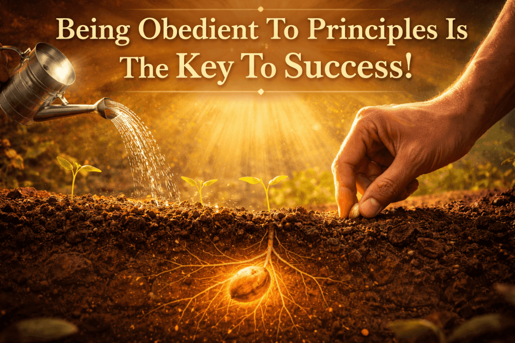 Being obedient to principles is the key to success