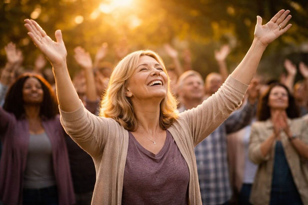 Embracing the golden light