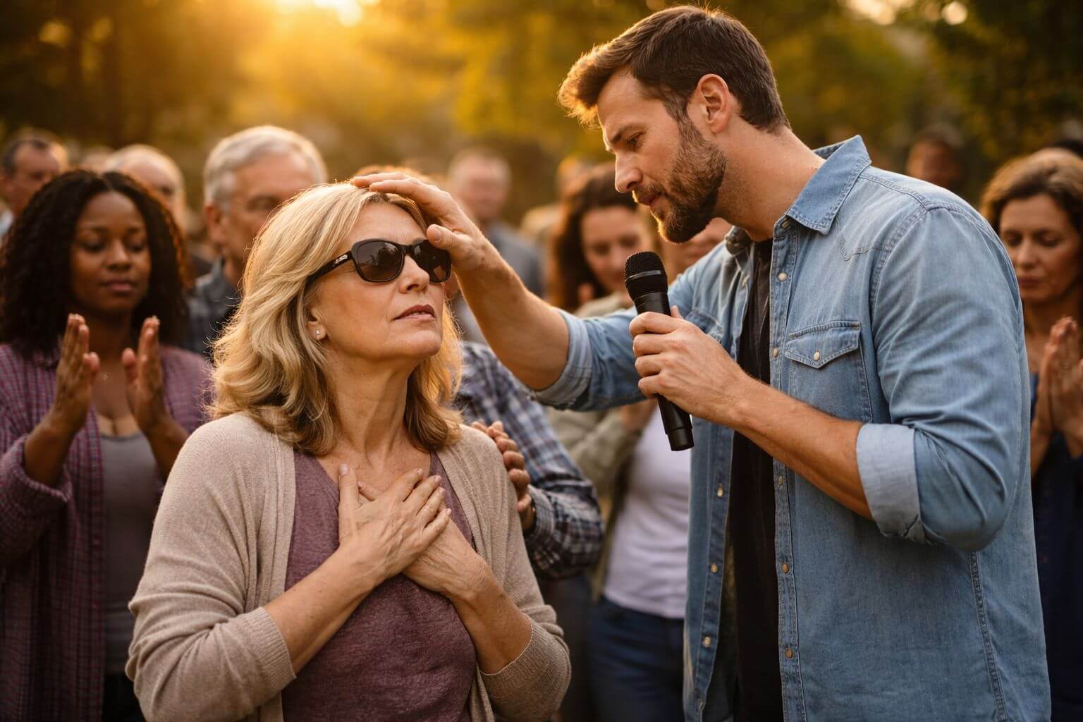 Prayers in the evening light